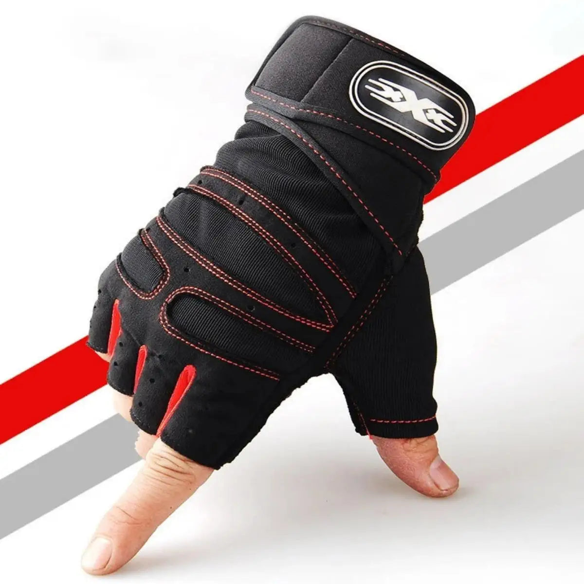 Fitnesshandschoenen met polsband