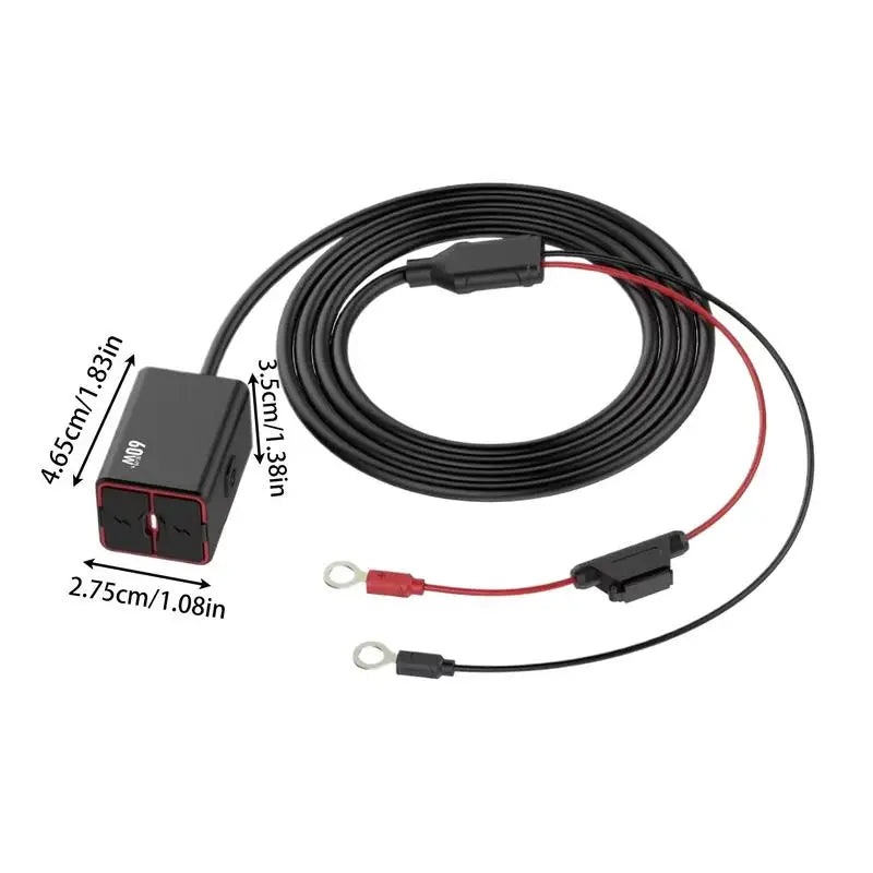 Waterdichte USB-C lader voor het stuur