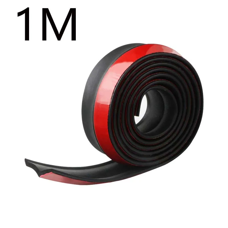 Rubberen bumperlip / sideskirt-strip (1 m of 2,5 m)