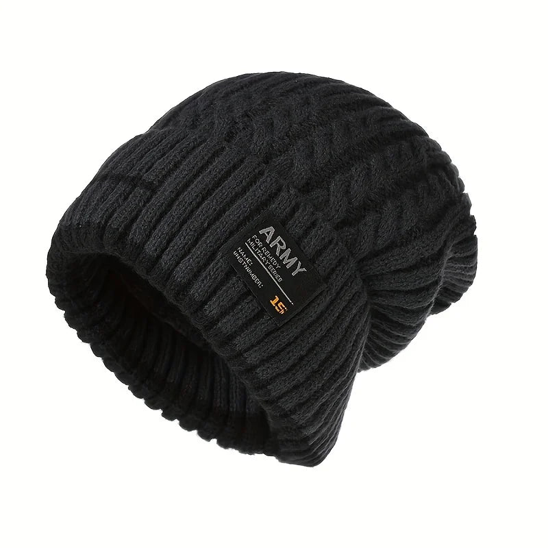 Dikke gebreide beanie muts