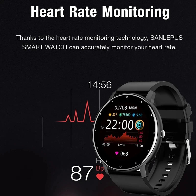 Smartwatch met hartslagmeter en sportfuncties