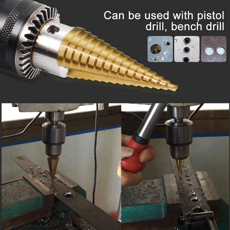 Titanium trappenboor set (4–32 mm)