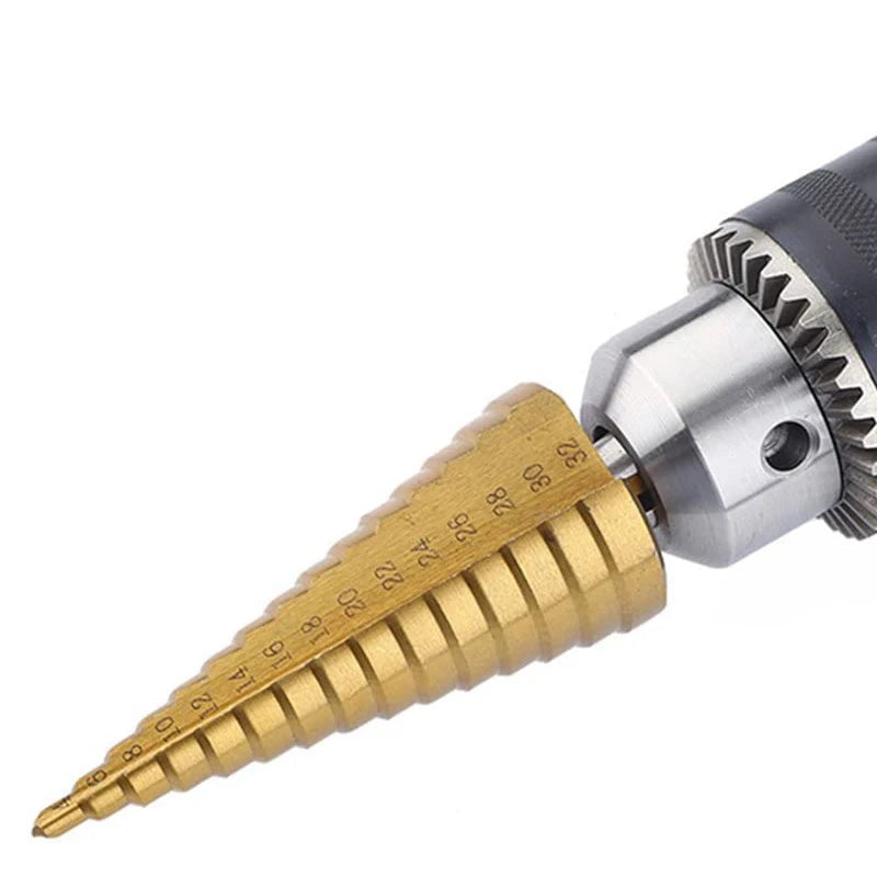 Titanium trappenboor set (4–32 mm)