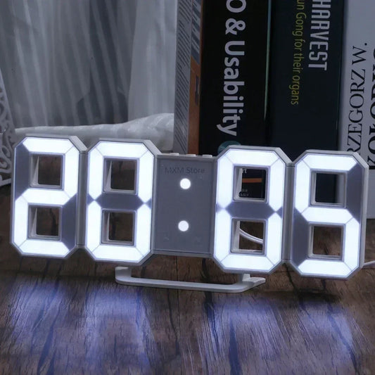 3D LED-wandklok