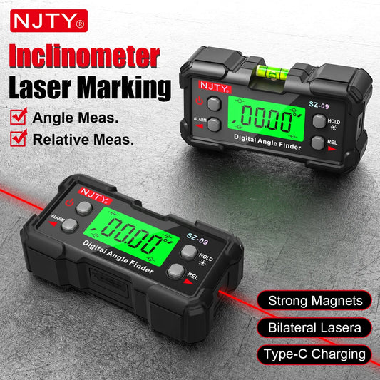 Digitale hoekmeter met laser (magnetisch)