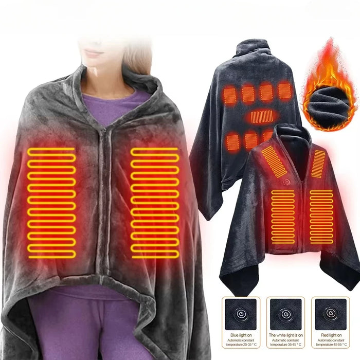 Elektrische USB-deken met 3 warmtestanden (150 x 85 cm)
