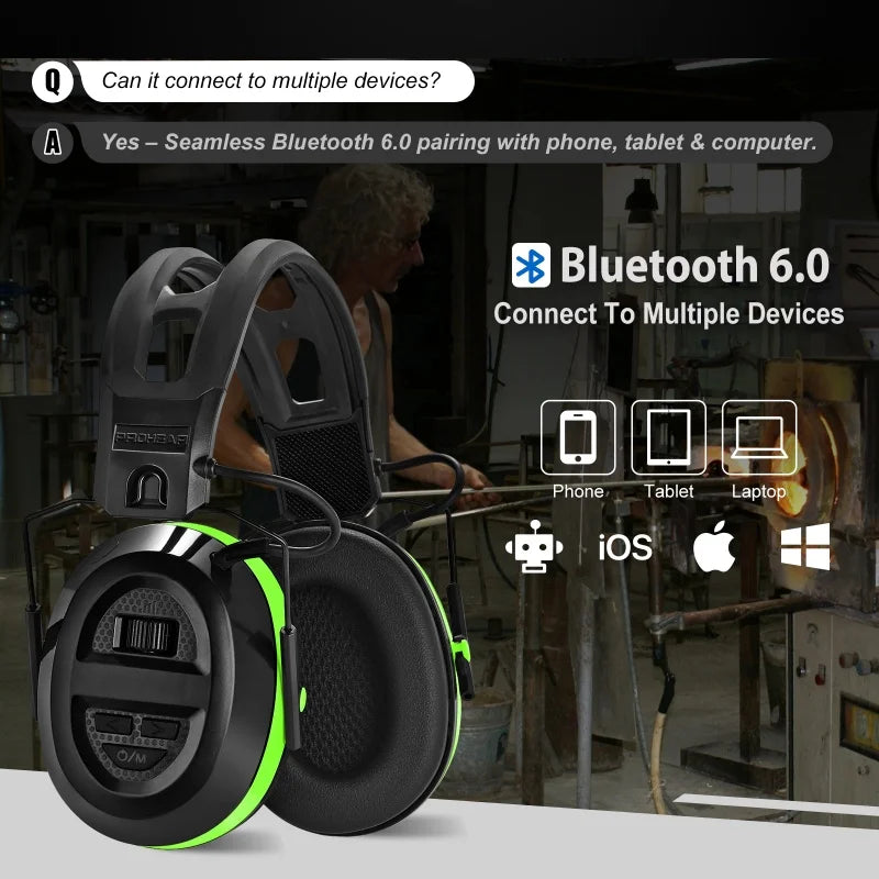 PROHEAR Bluetooth-gehoorbescherming (26 dB)