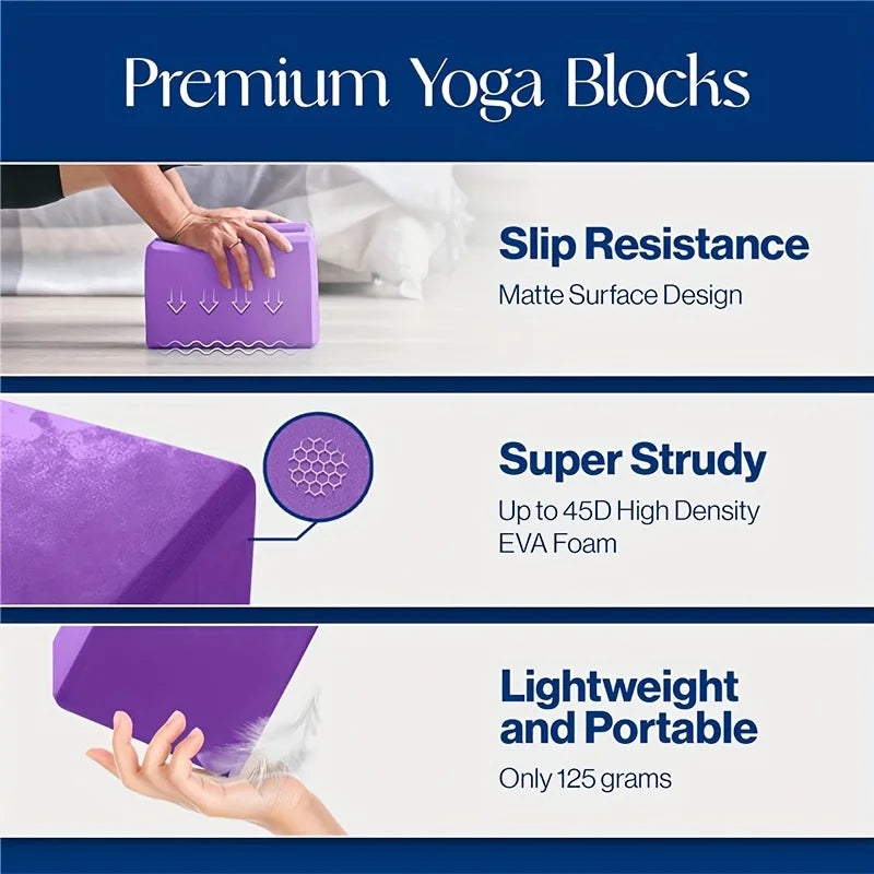 Yogablokken set met stretchband