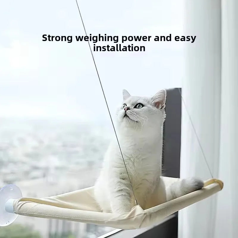 Raamhangmat voor katten met zuignappen