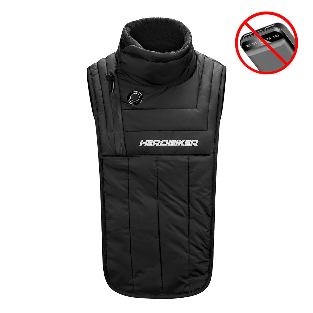 Winddichte nek- en borstwarmer voor de motor
