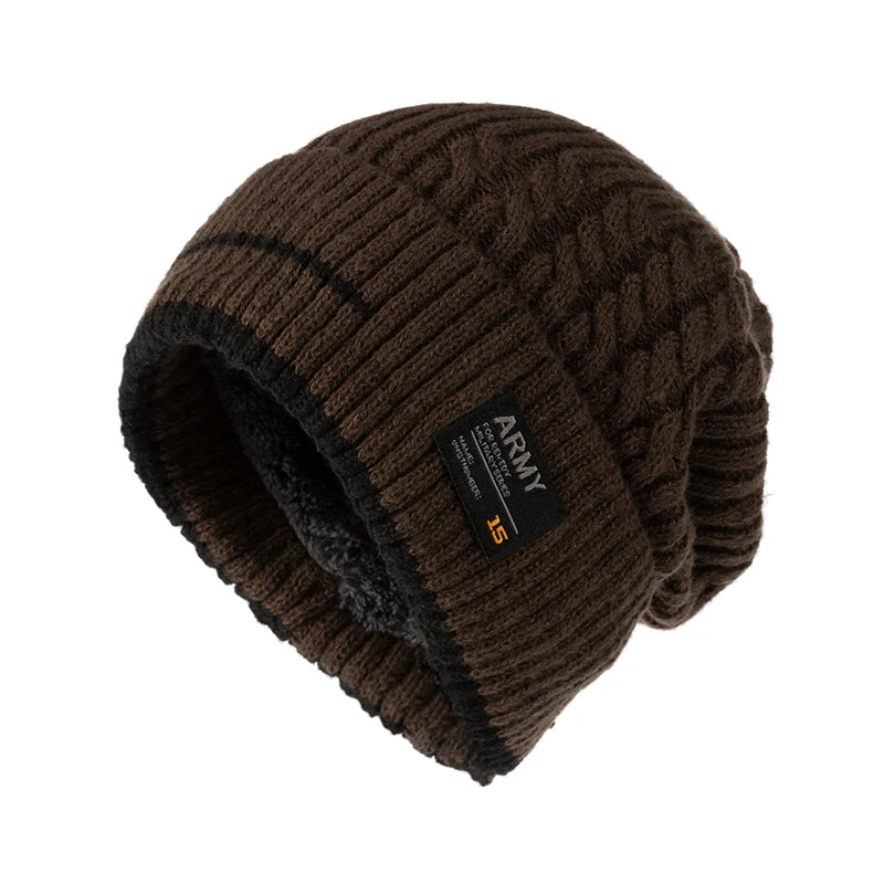 Dikke gebreide beanie muts