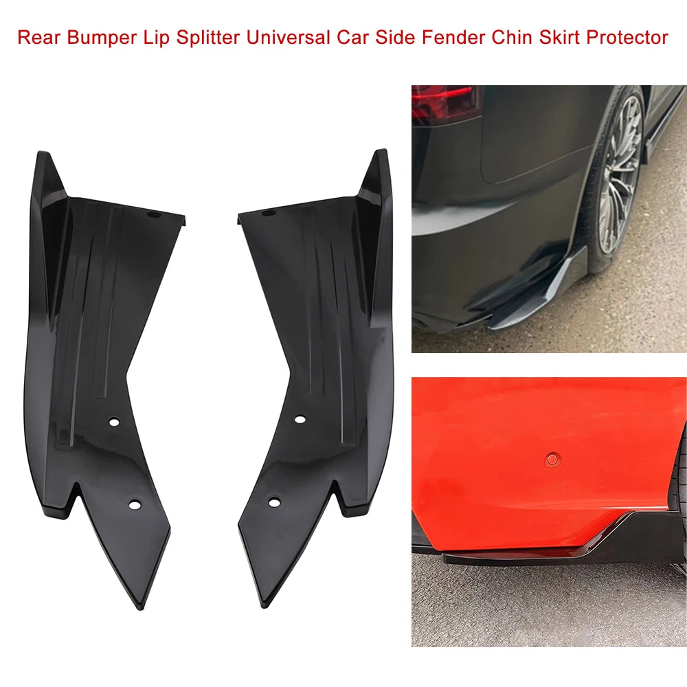 Universele achterbumper-splitters / side fins