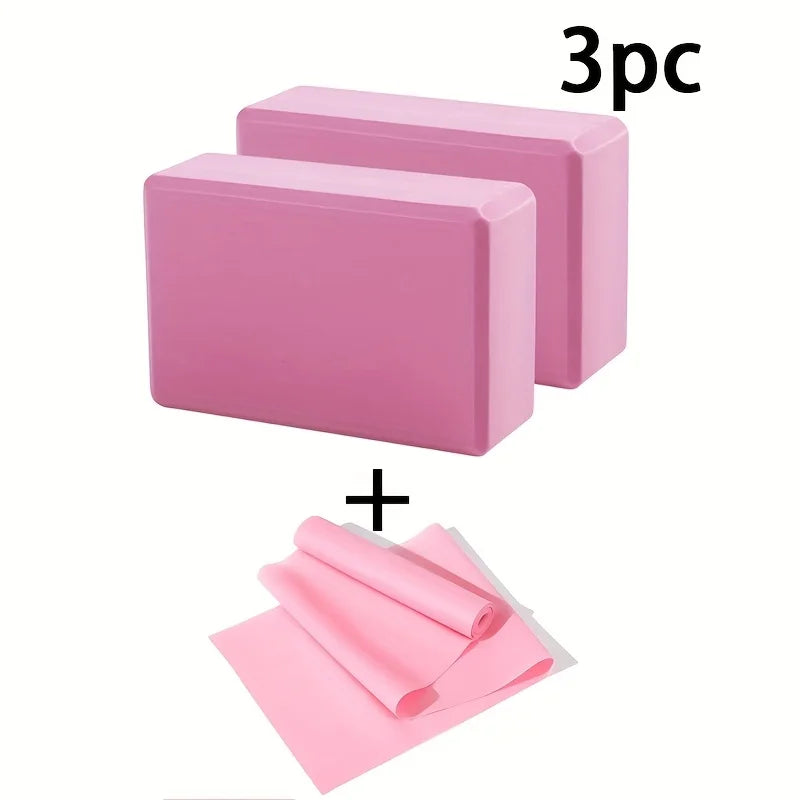 Yogablokken set met stretchband