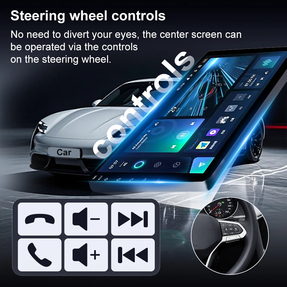 Android-autoradio met CarPlay voor VW Golf 7 / 7.5 (2012–2021)