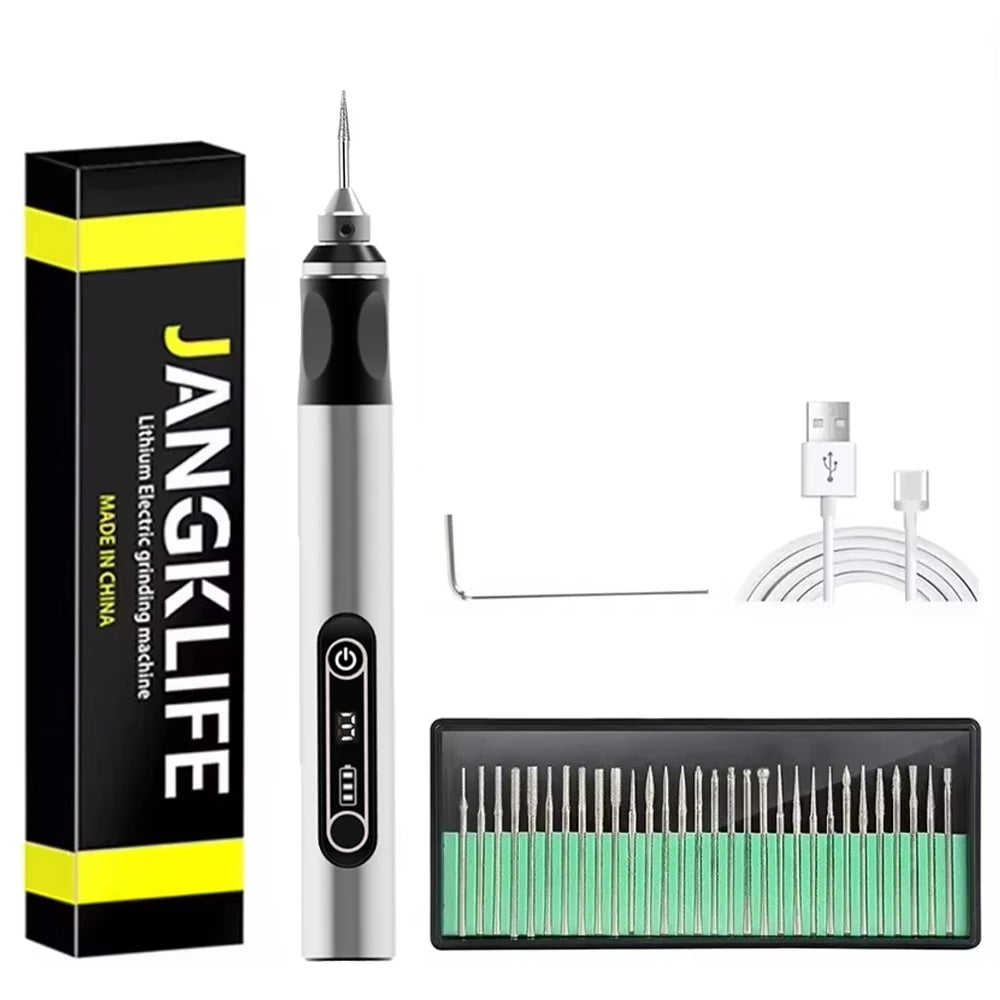 Draadloze mini-multitool set (graveren, boren, slijpen)