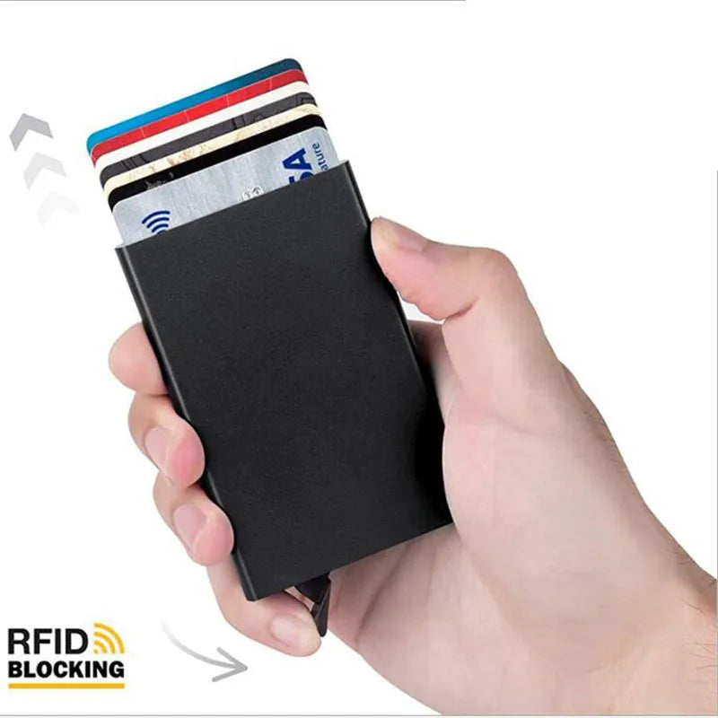 Slanke RFID-pasjeshouder met pop-up