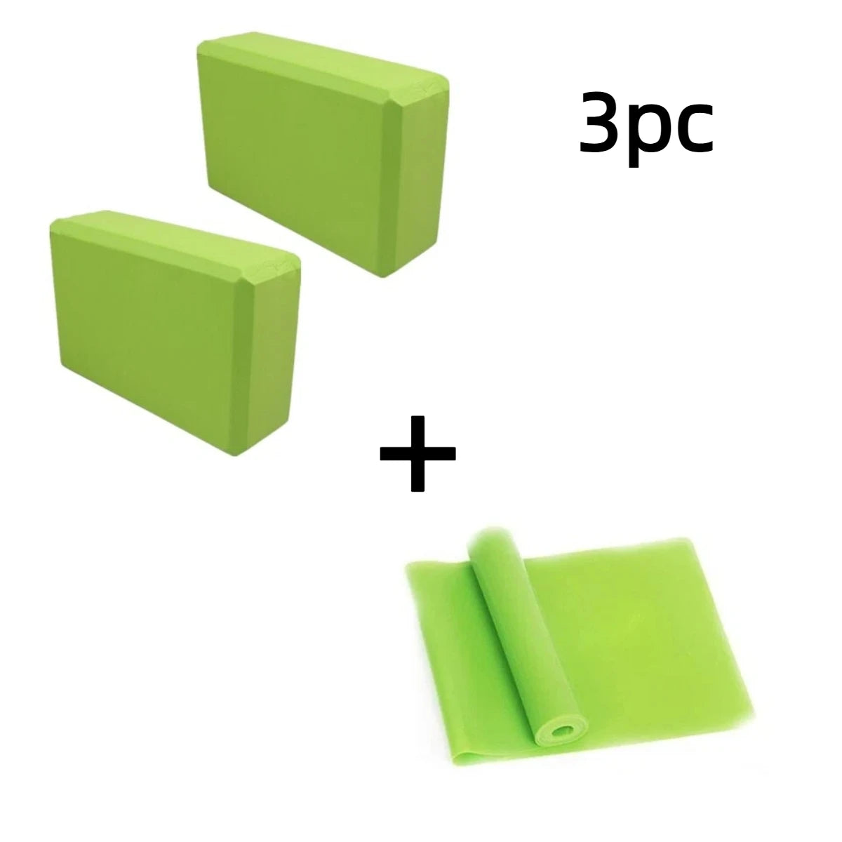 Yogablokken set met stretchband