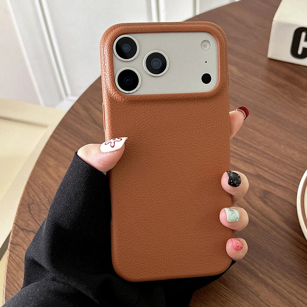 Hoesje met leerlook voor iPhone 17 / 17 Pro Max / 18