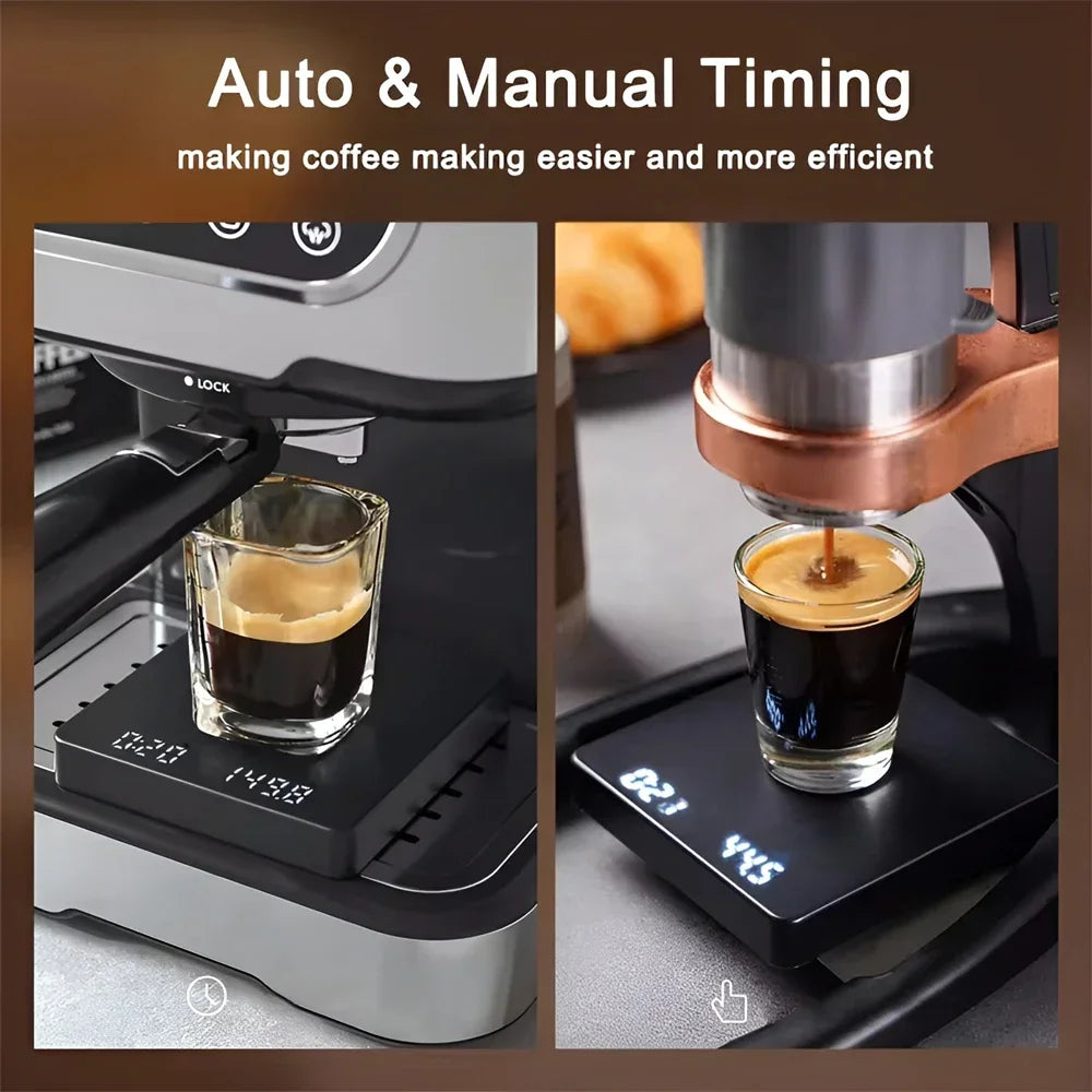 Digitale koffieweegschaal met timer