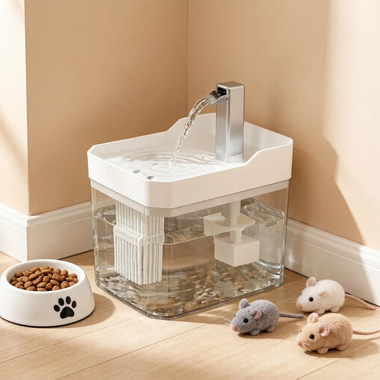 Drinkfontein voor katten met filter (1,5 liter)
