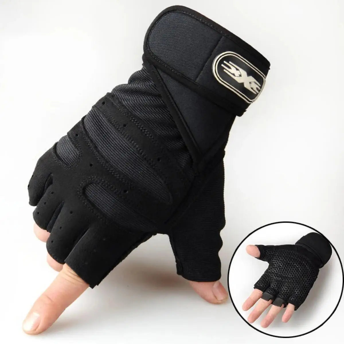 Fitnesshandschoenen met polsband