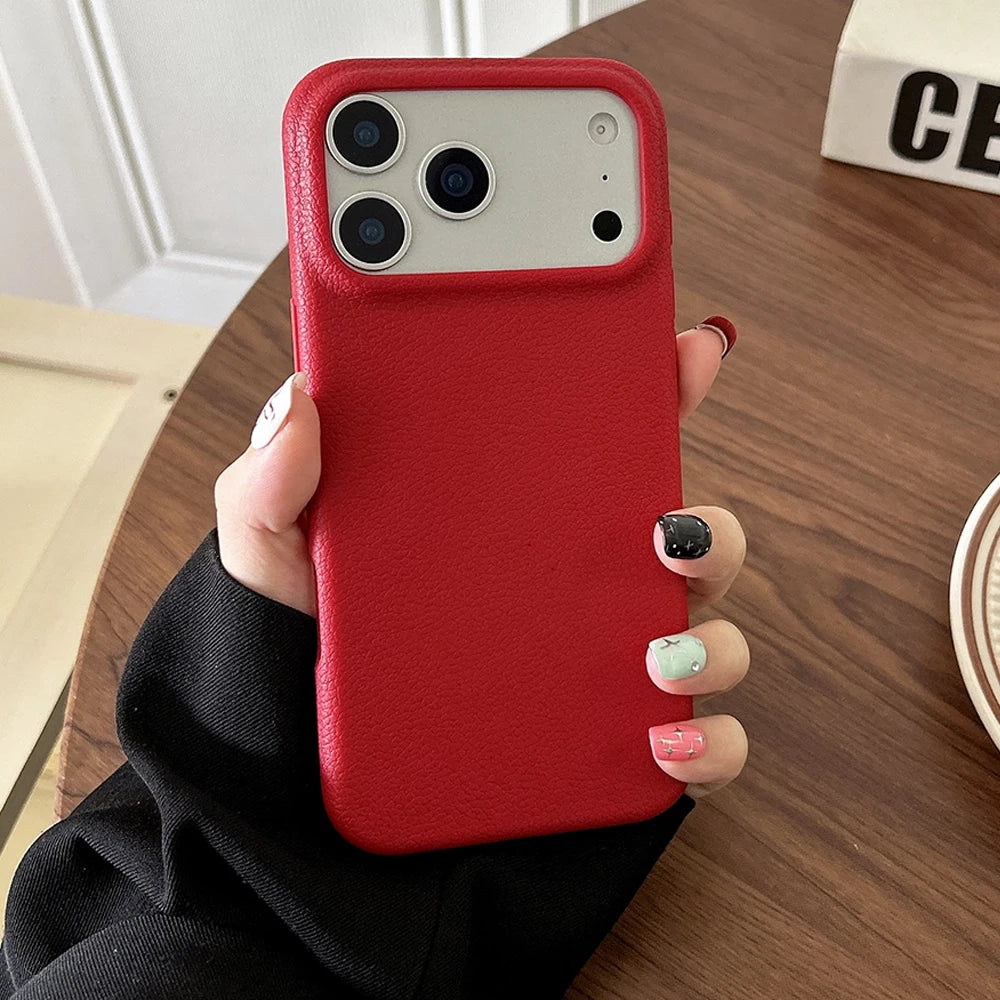 Hoesje met leerlook voor iPhone 17 / 17 Pro Max / 18