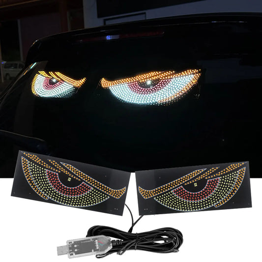 Dynamische LED-ogen voor de autoruit