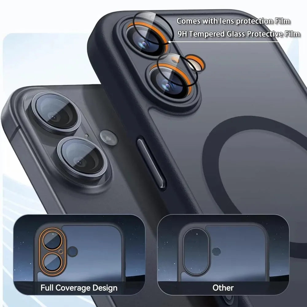 Matte MagSafe armor-hoesje voor iPhone 17 & 18