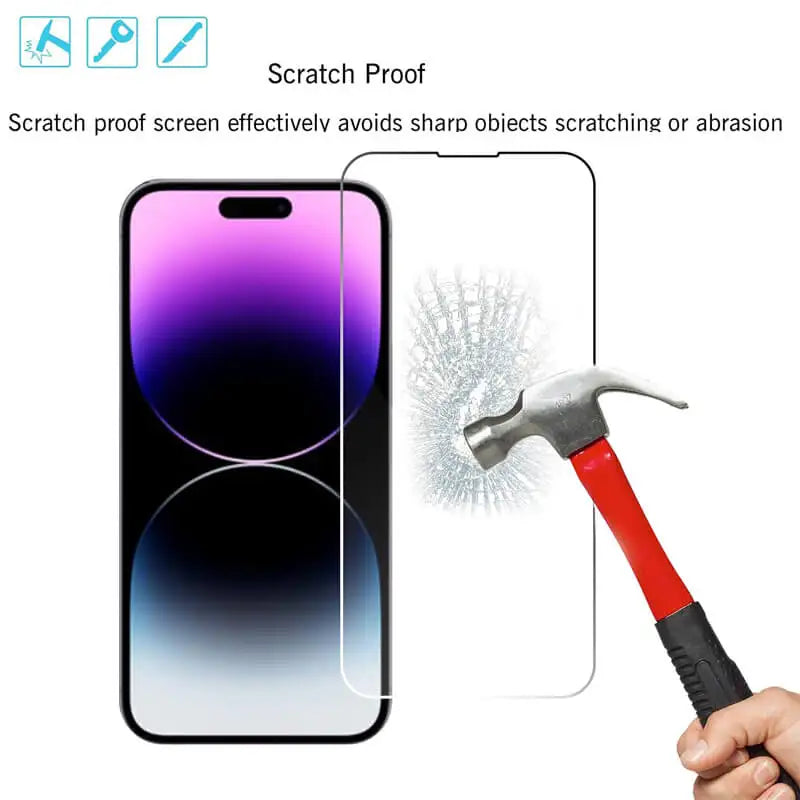 Gehard glazen screenprotector – iPhone 17, 17 Pro Max, 18 (3 of 5 stuks)