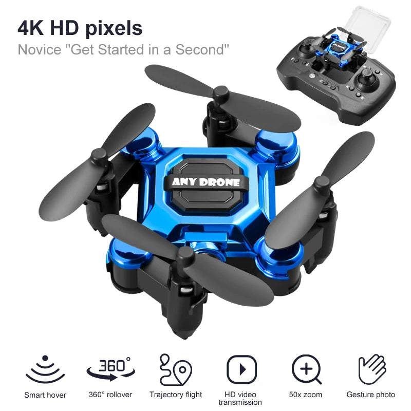 Opvouwbare mini-drone met 4K-camera