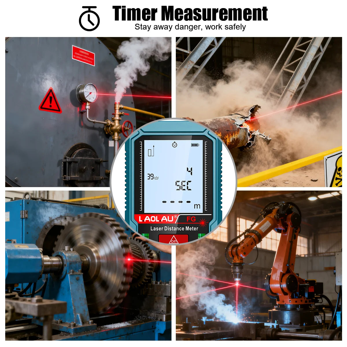 Laserafstandsmeter 50–150 m