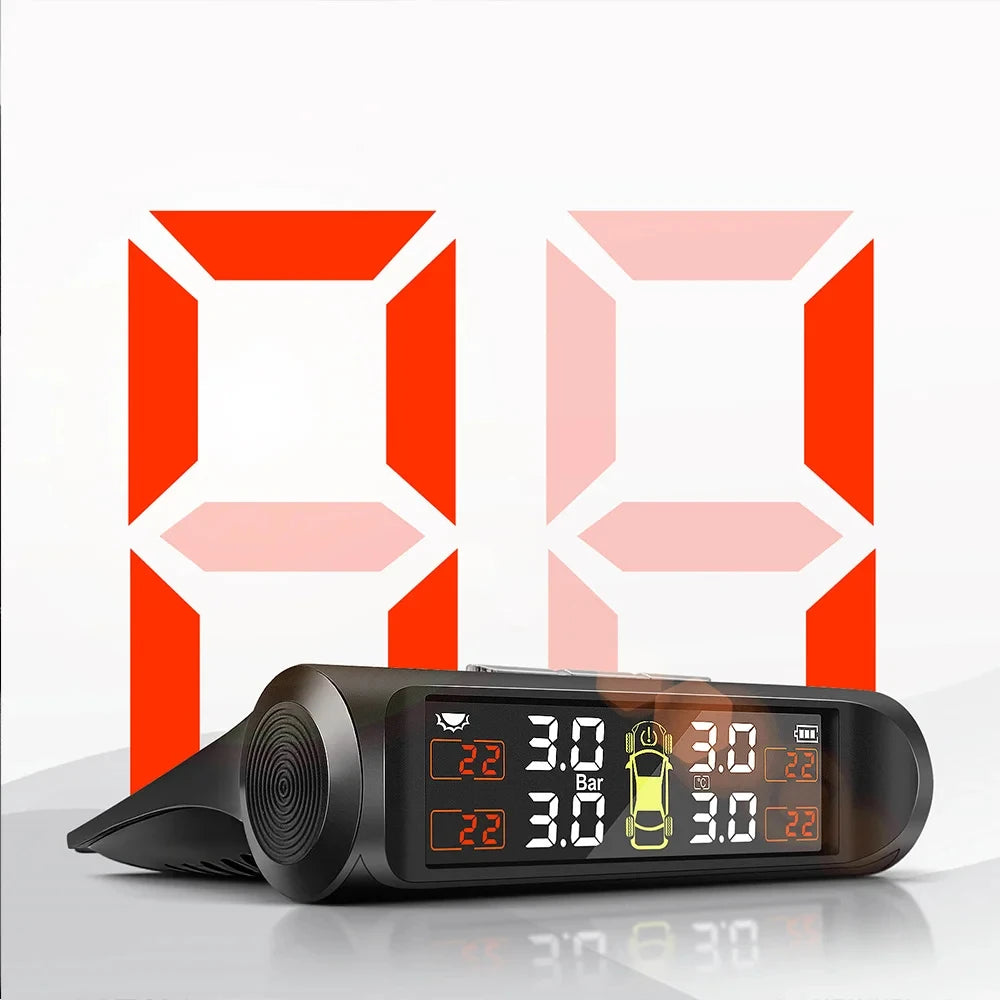 Bandenspanningsmeter op zonne-energie (TPMS)