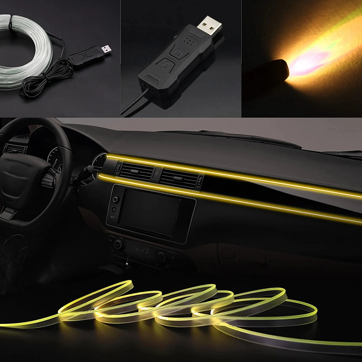 RGB sfeerverlichting voor het auto-interieur