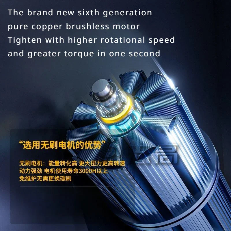 CHIGO brushless accu-slagschroevendraaier 18V (80 Nm)