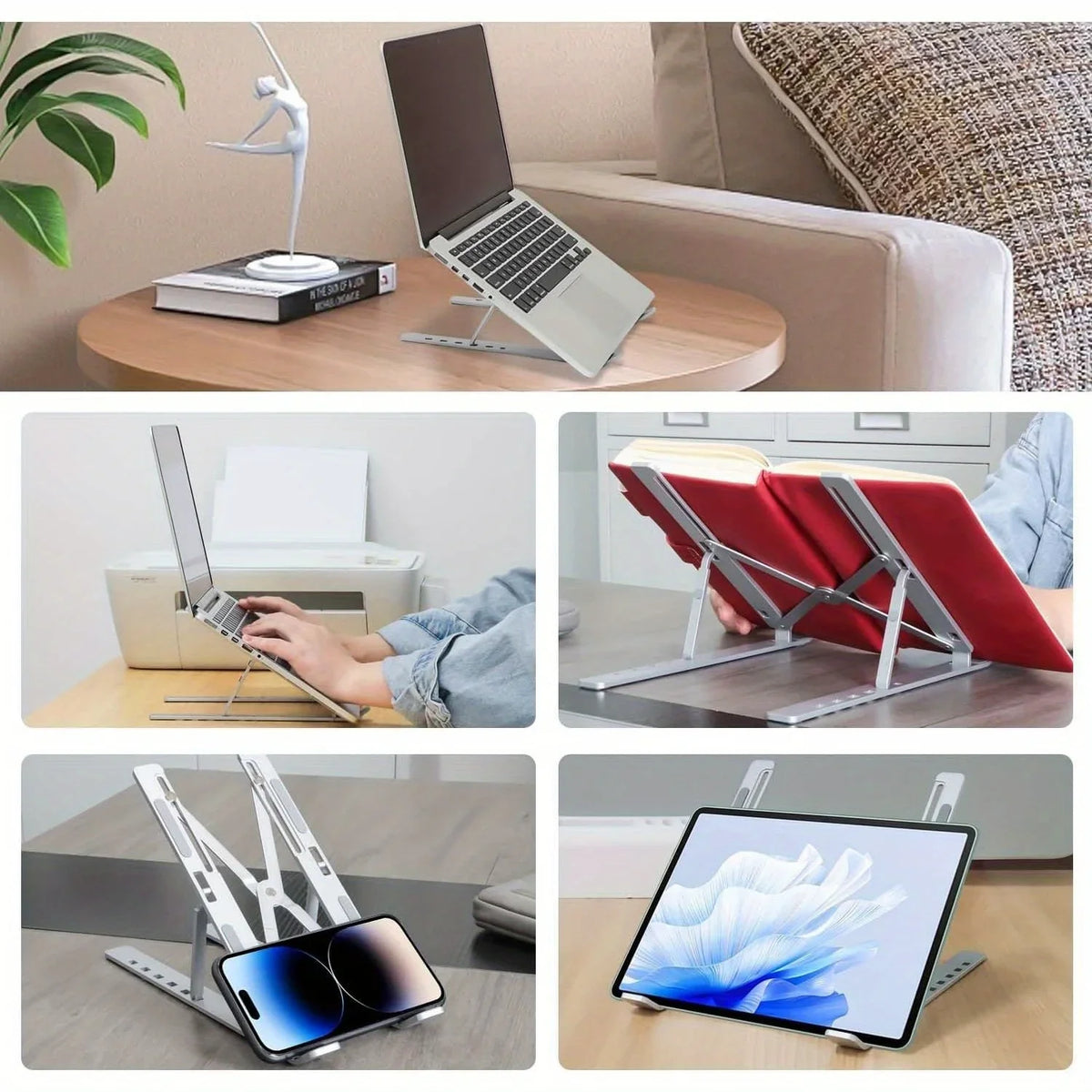 Verstelbare opvouwbare laptopstandaard