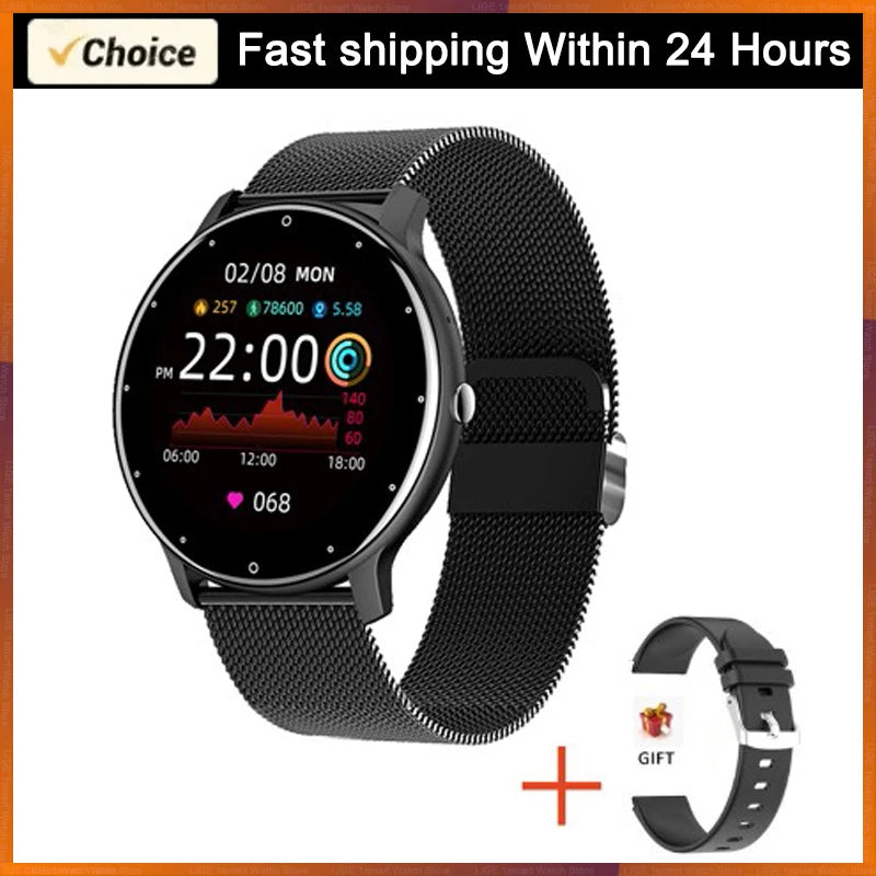 Smartwatch met hartslagmeter en sportfuncties
