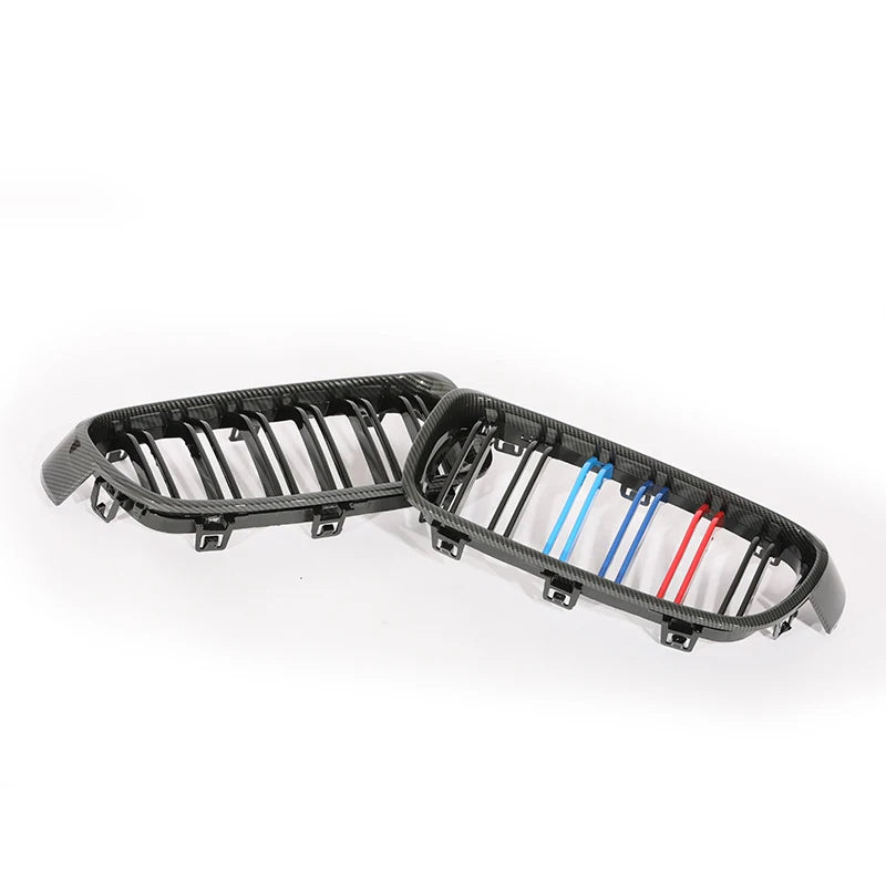 Dubbele sportgrille in carbonlook voor BMW 3-serie F30/F31 (2012–2018)