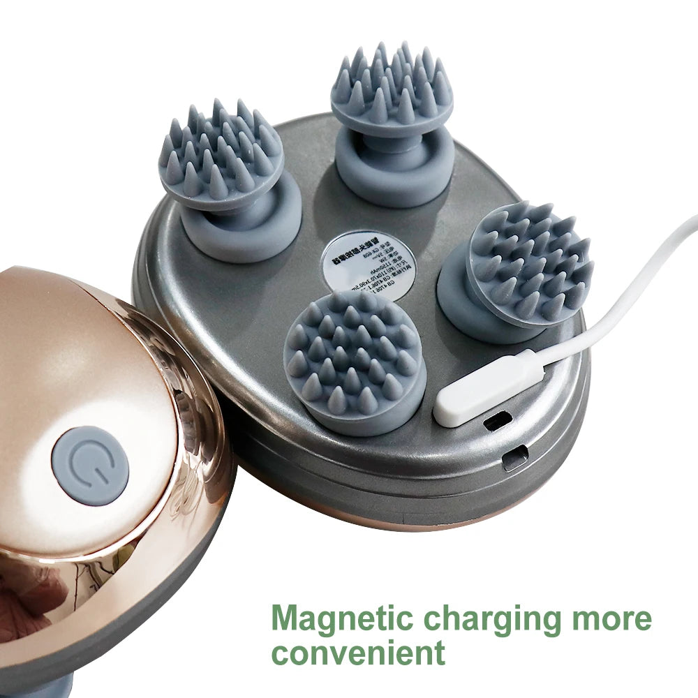 Elektrische hoofdhuidmassager (waterdicht)