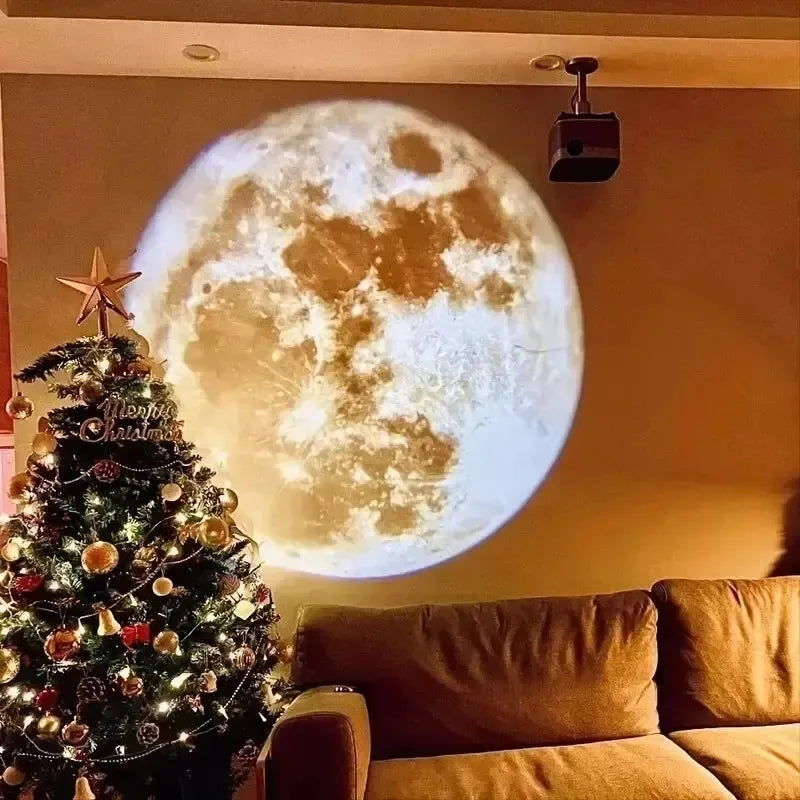 Maan- en aardeprojector voor het plafond