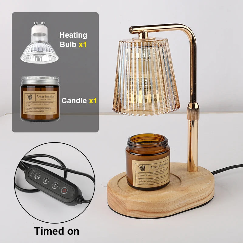 Kaarsenwarmer lamp met timer en dimmer (EU-stekker)