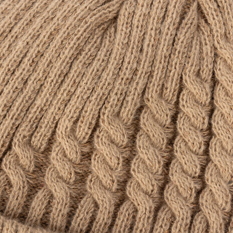 Dikke gebreide beanie muts