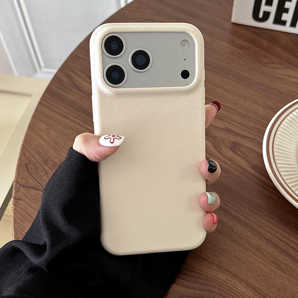 Hoesje met leerlook voor iPhone 17 / 17 Pro Max / 18