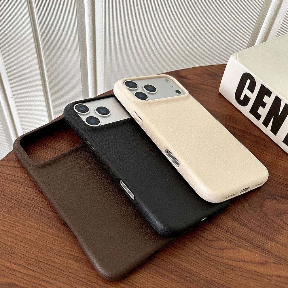 Hoesje met leerlook voor iPhone 17 / 17 Pro Max / 18