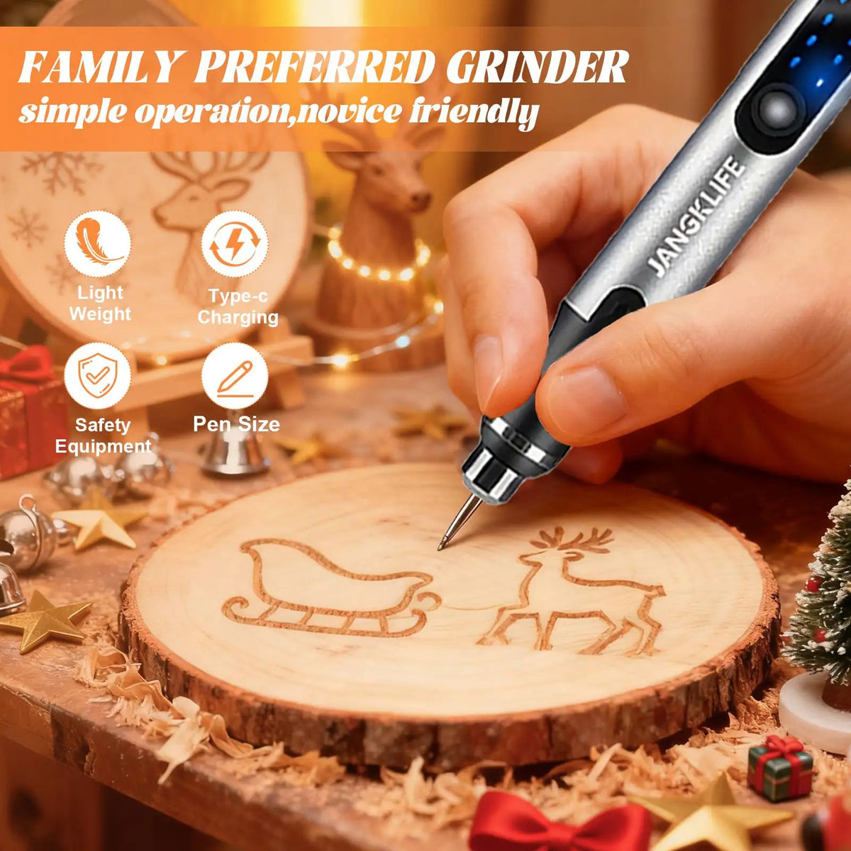 Draadloze mini-multitool set (graveren, boren, slijpen)