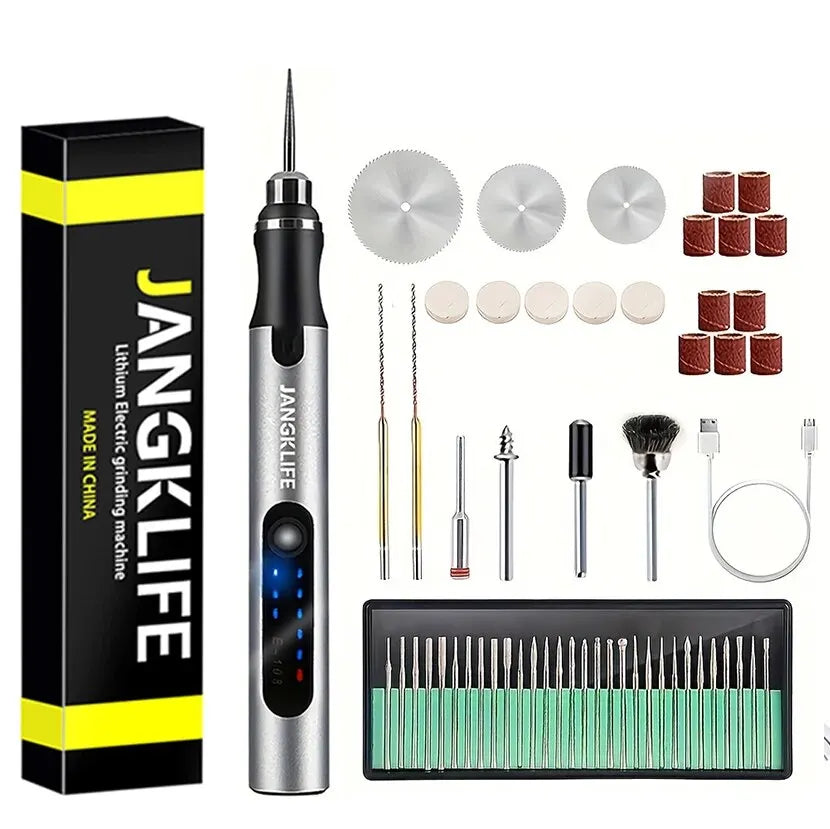 Draadloze mini-multitool set (graveren, boren, slijpen)
