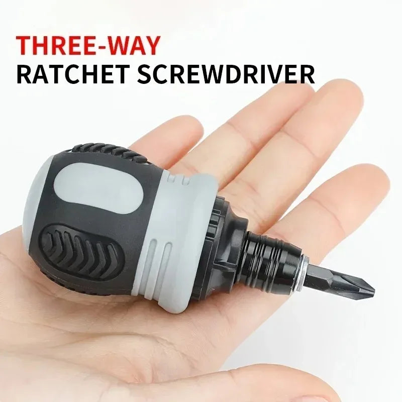 Korte ratelschroevendraaier (ook 12-in-1)