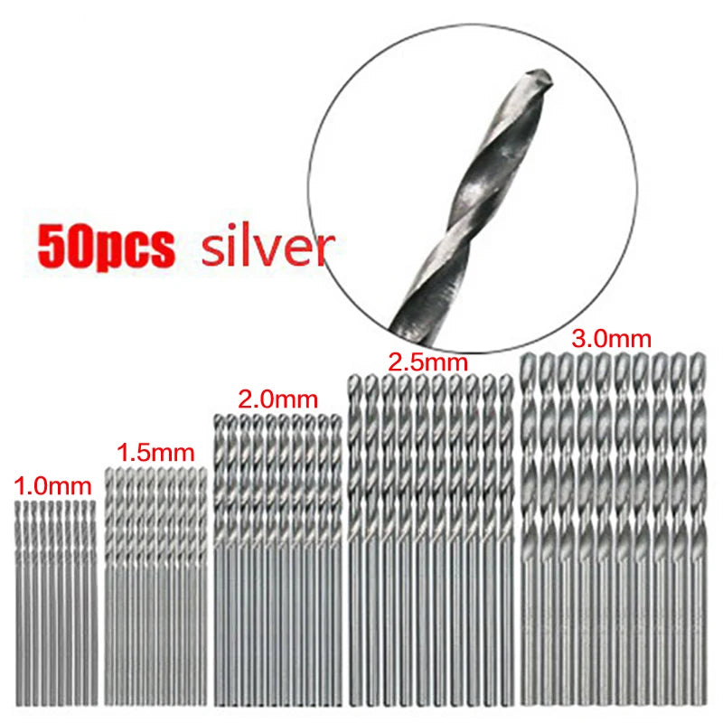 Titanium HSS borenset (50 of 100 stuks)