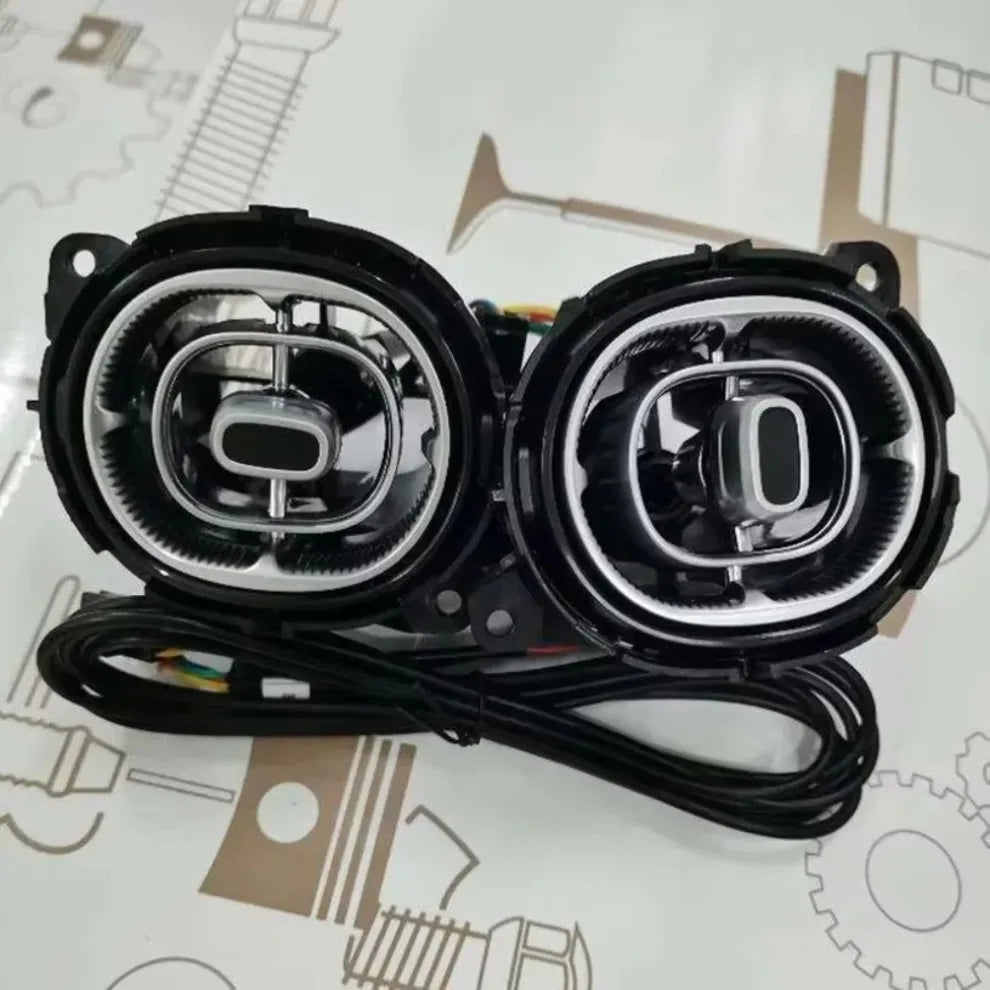 LED turbine-ventilatieroosters met sfeerverlichting voor Mercedes C-Klasse W206