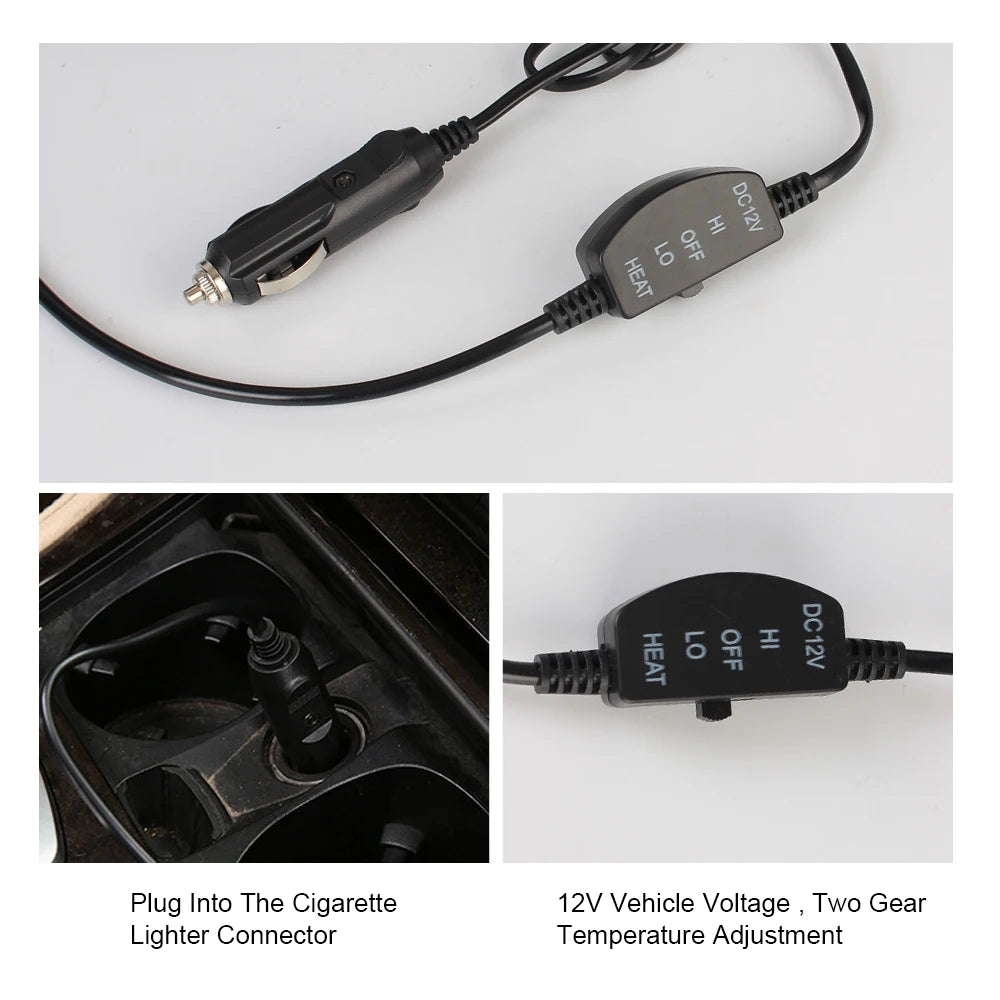 Verwarmd stoelkussen voor de auto (12V)