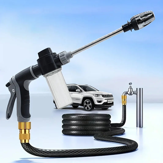 Hogedruk autowaspistool met schuimfles